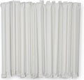 DuraHome Plastic Straws Individually Wrapped BPA Free Restaurant Style Disposable Straw (10.25" Long Straws, White)