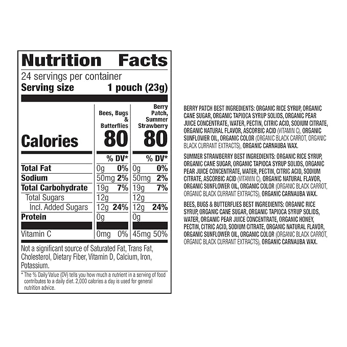 Annie's Organic Bunny Fruit Snacks, Gluten Free, Variety Pack, 24 Pouches