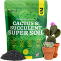 Cactus Soil Potting Mix Succulent Soil Potting Mix for Succulents with Mycorrhizae Indoor Cactus Blend with Mycorrhizal Fungi for Indoor Plants Well Draining Gritty