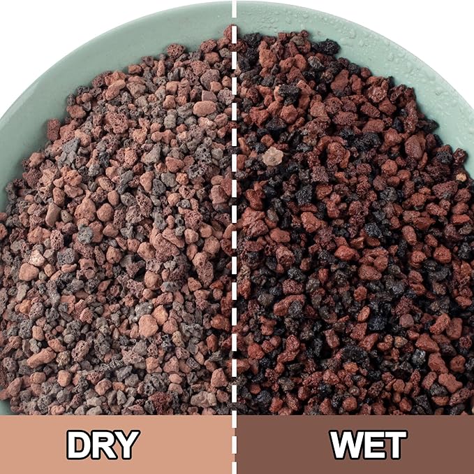3lb Lava Rocks for Plants - Horticultural Volcanic Gravel for Drainage in Succulents, Bonsai, Terrariums and Landscaping