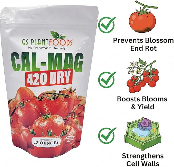 GS Plant Foods Cal-Mag 420 Dry Super Concentrate, Makes 420 Gallons of Nutrient Solution, 18 Ounces, Calcium/Magnesium Fertilizer