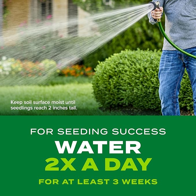 Scotts Turf Builder Rapid Grass Sun and Shade Mix, Combination Seed and Fertilizer, Grows Green Grass in Just Weeks, 2.4 lb.