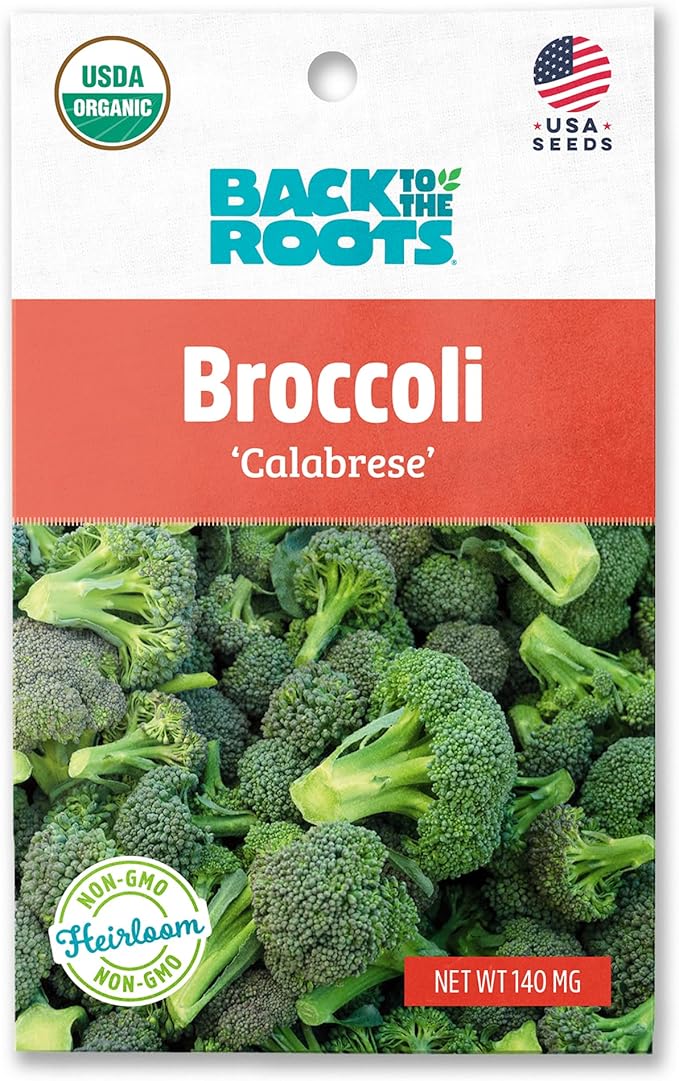 Back to The Roots 100% Organic Seed Packet - Broccoli 'Calabrese'
