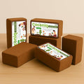COCONIQ Premium Coco Coir Bricks 6 Pack - Lightweight Cocopeat for Garden Soil, Compressed Coconut Fiber Brick for Potting, Gardening, Planting, Seed Starting, Indoor & Outdoor Plants, Set of 6