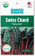 Back to The Roots 100% Organic Seed Packet - Swiss Chard 'Ruby Red' 210mg