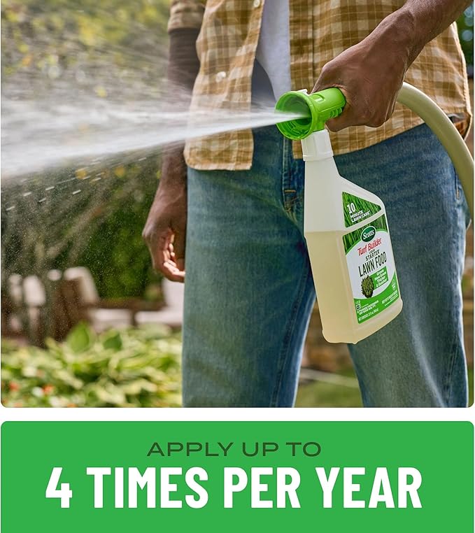 Scotts Turf Builder Liquid Starter Lawn Food Refill, Lawn Fertilizer for New Grass, 7-12-15, 32 fl. oz.