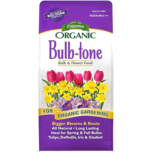 Espoma Organic Bulb-Tone 3-5-3 Natural & Organic Fertilizer and Plant Food for All Spring and Fall Bulbs. 4 lb. Bag. Use for Planting & Feeding to Promote Vibrant Blooms - Pack of 2