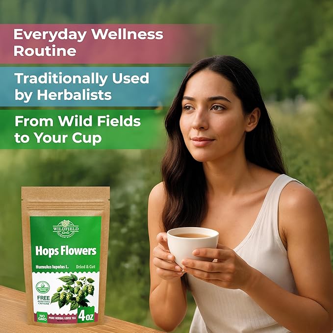 4 oz. Hops Herb Dried Tea Hops Flowers Herbal (Humulus Lupulus L.) - 113 Gramm Herb Tea Lupulo Entero