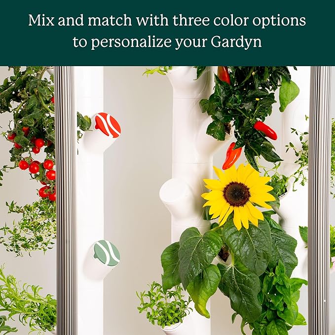 Gardyn Caps for Your Gardyn Hydroponics Growing System & Indoor Garden - Perfect Solution for a Cleaner & More Beautiful Garden - Must-Have for Growing Fewer Than 30 Plants - 5 Pack, Sage Green
