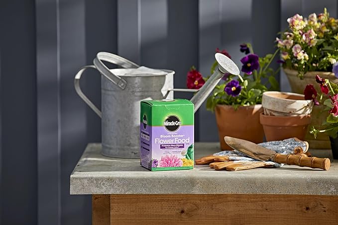 Miracle-GRO Water Soluble Bloom Booster Flower Food, for Use on All Annuals and Perennials, 1.5 lbs., 2-Pack