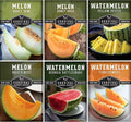 Melon Seeds Variety Pack – 6 Heirloom Cantaloupe, Honeydew & Watermelon Types for Planting – with Honey Rock, Hale’s Best, Tendersweet, Georgia Rattlesnake – Survival Garden Seeds