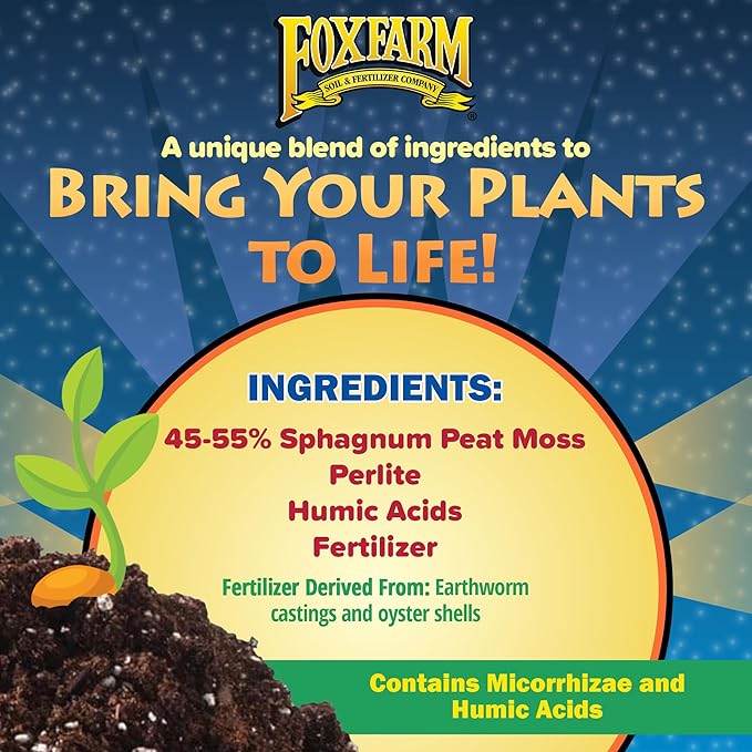 FoxFarm Light Warrior Seed Starter Growing Medium, 12 Quart - Beneficial for Seed Germination and Root Development, Indoor/Outdoor Cultivation - Ideal Nutrition for Plant Seedlings