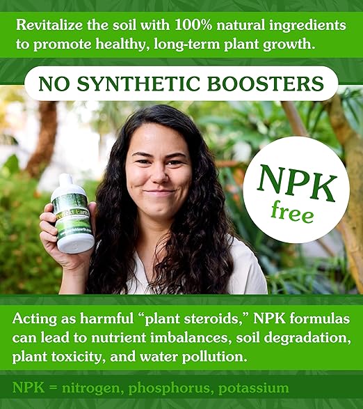 Perfekt Earth Organic Fertilizer - Indoor Plant Food - Liquid Plant Fertilizer - Organic Food for Flowers, Fruits, and Vegetables - Easy to Use 1 Pint Bottle