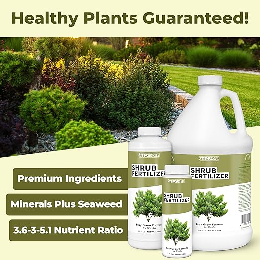Shrub Fertilizer – Liquid Plant Food for Fuller Growth, Rich Green Foliage & Stronger Roots, 8 oz