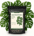 Monstera Soil/Premium Potting Mix – Organic Blend for Healthy Growth | Perfect Drainage & Aeration | Nutrient-Rich | Monstera Deliciosa, Borsigiana, Adansonii & Variegated Varieties (8 QTS)