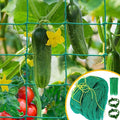 Garden Trellis Netting for Climbing Plants Outdoor, 6.6x16.4 FT Plant Netting for Cucumber, Tomato, 27 Strands Trellis Net with 4x4 Inch Mesh as Vegetable Netting for Grape, Bean, Pond