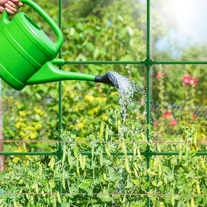 Pea Trellis, Trellis for Peas, 47" L x 65" H Tall Expandable Pea Trelli for Raised Bed Garden, Sturdy Garden Trelli for Beans, Peas & Other Climbing Vegetables