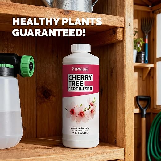 Cherry Tree Fertilizer – Liquid Plant Food for More Blossoms, Better Fruit Set & Stronger Roots, 1 Gallon