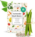 Woods Creek Seeds: Contender Bush Bean Seeds for Planting - Non-GMO Green Bean Seeds for Planting - Tender Stringless Variety - USA Grown Heirloom Bush Beans Vegetable Seed for Outdoors and Indoors