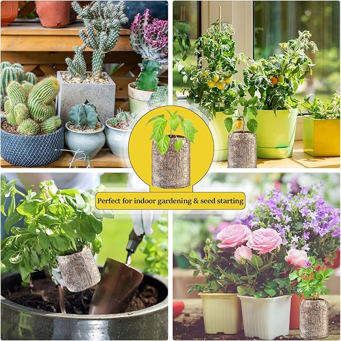Legigo 50 Pcs 40mm Seed Starter Peat Pellets Pods for Seedlings- Compressed Seed Starting Pellets Seed Starter Pods Plugs Soil Peat Pods for Starting Seeds, Garden Planting Herb Flower Vegetables
