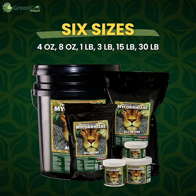 GreenGro Premium Ultrafine Myco Fertilizer - Root Enhancer/Bigger Yields/Improves Nutrient Uptake/Indoor & Outdoor Plant Food Fertilizer Blend for Hydroponic Gardens