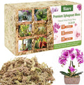 Riare 2.2 LB Premium Sphagnum Moss for Plants- 40QT Natural Long Fibered Sphagnum Peat Moss for Plants Indoor, Succulent Orchid Potting Mix for Orchids Carnivorous, Succulent and Reptiles