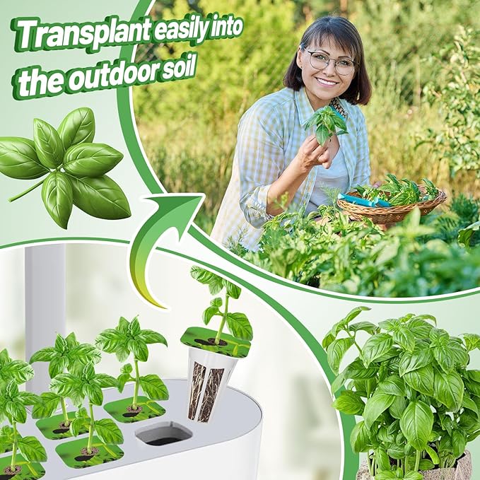 Bigmeta Hydroponics Pods Kit Compatible with IDOO/QYO/LYKO/ZUAIAI, 30 Pcs Square Seed Grow Sponges with A&B Solid Plant Food, for Hydroponics Growing Plants System