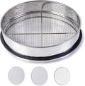 3PCS Thickened Soil Sifter, Dirt Sifter & Rock Sifter Set with 3 Removable Mesh Screens (3mm, 6mm, 9mm) - Reinforced Frame Fits 5 Gallon Bucket