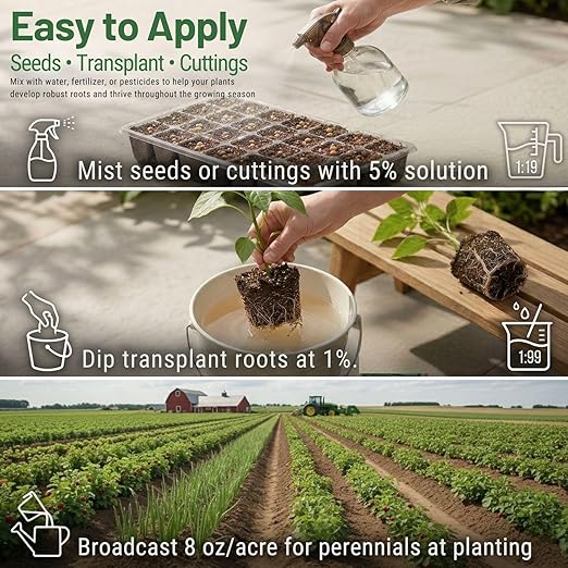 RG800147 Fertilizer - Improves Seed Germination & Root Growth, 8 oz Liquid Concentrate
