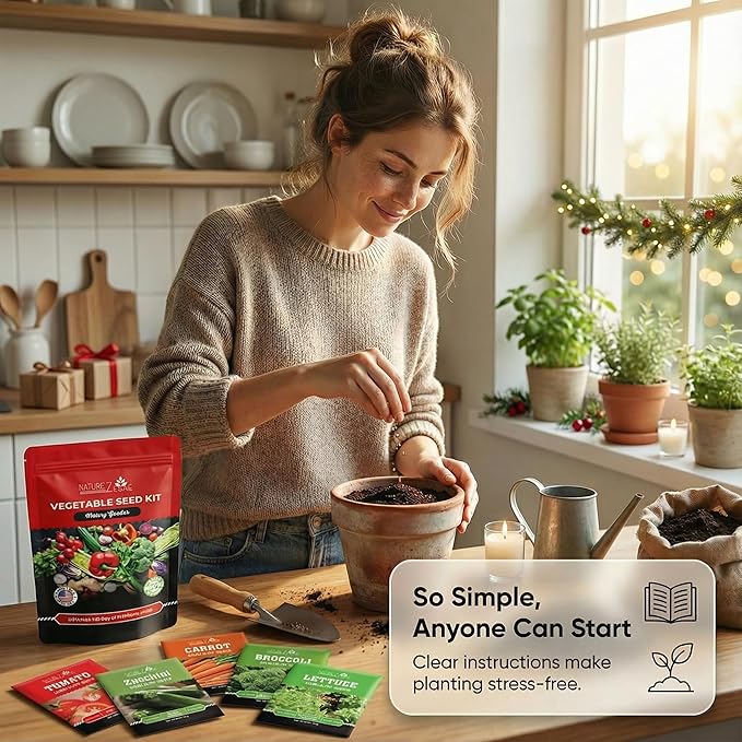 11 Heirloom Seeds for Planting Vegetables and Fruits, 4800 Survival Seed Vault and Doomsday Prepping Supplies, Gardening Seeds Variety Pack, Vegetable Seeds for Planting Home Garden Non GMO…