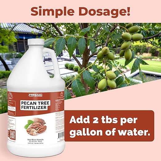 Pecan Tree Fertilizer – Liquid Plant Food for Strong Nut Production, Healthy Leaf Growth & Stronger Root Development, 1 Gallon