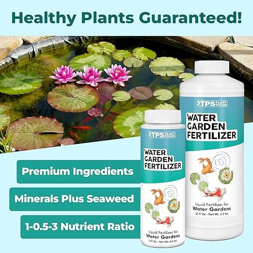Water Garden Fertilizer – Liquid Plant Food for Pond-Safe Feeding, Lush Growth & Strong Roots, 8 oz