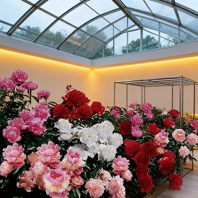 100+ Peony Seeds for Planting, Mixed Color Peony Seeds Non-GMO Heirloom, Ruffled Blooms Peony Seed for Outdoor and Indoor