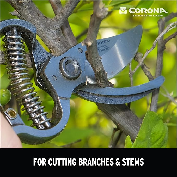 Corona BP 3180D Forged Classic Bypass Pruner with 1" Cutting Capacity, 1", Red