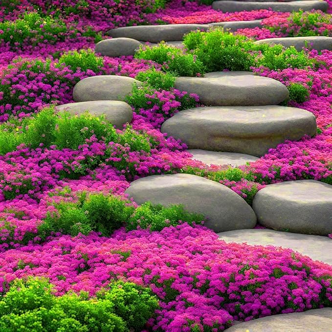 20000pcs Creeping Thyme Seeds for Planting Perennial Ground Cover Plants Heirloom Flowers Non-GMO Thymus Serpyllum Seed