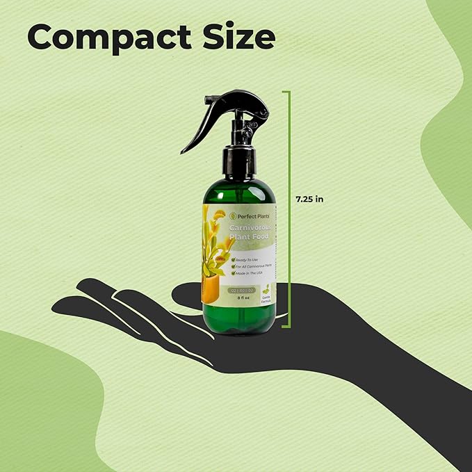 Premium Carnivorous Plant Food Spray by Perfect Plants | Plant Food Foliage Mist for Venus Fly Trap & Other Carnivorous Plants (8oz)