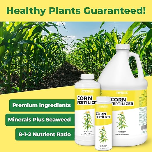 Corn Fertilizer – Liquid Plant Food for Bigger Ears, Strong Stalks & Healthy Kernel Development, 1 Gallon