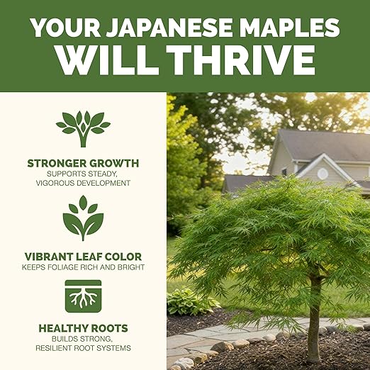Japanese Maple Fertilizer – Liquid Plant Food for Vibrant Color, Stronger Roots & Healthy New Growth, 32 oz