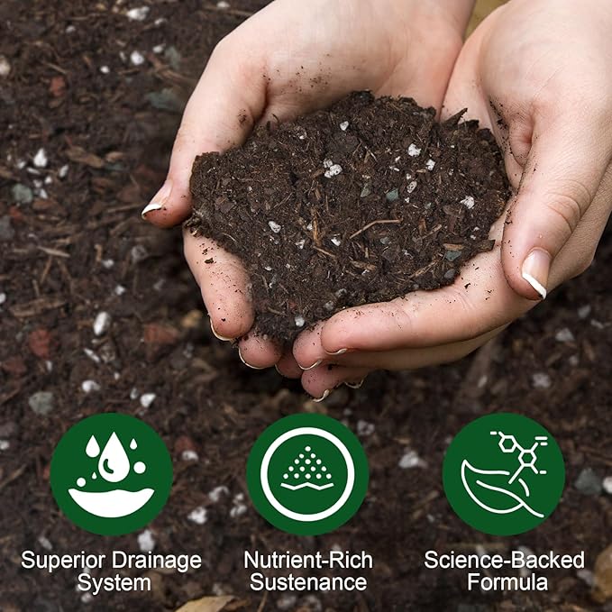 Organic Desert Rose Potting Soil Mix for Healthy Growth 10qt- 100% Natural Potting Mix - Specially Formulated Nutrient-Rich Plant Soil for Desert Rose Plant