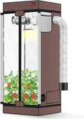 ATOUR 2x2 Grow Tent, 24"x24"x36''High Reflective Mylar 1680D Hydroponic Grow Tents, Waterproof Grow Tent with Double Cleart Observation Door and Floor Tray, for Indoor Plant Growing