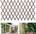 Expandable Garden Trellis, 38" x 89" Large Wooden Lattice Fence Wall Panel Lattice Trellis for Climbing Plants Outdoor Ivy Vine Rose Clematis for Garden Patio Room Decor (1)