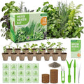 15 Herb Indoor Garden Kit Starter - Fruivity 12800+ Non-GMO Seeds with Genovese Basil, Mint, Parsley - Complete Windowsill Planter Set for Fresh Herbs, Unique Gift for Home Chefs, Women & Family