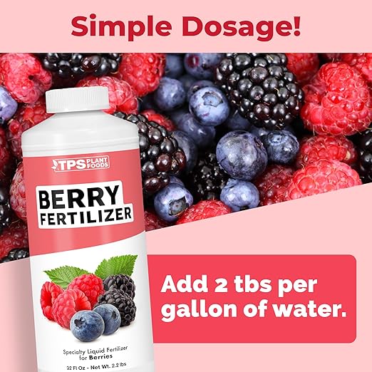 Berry Fertilizer – Liquid Plant Food for Bigger Harvests, Stronger Roots & Healthy Growth, 32 oz