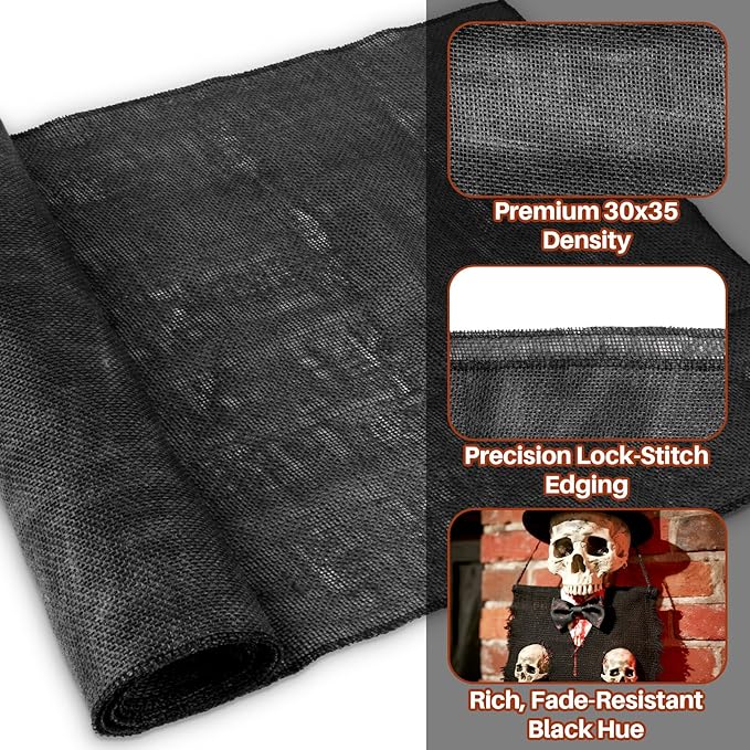 Jute Burlap Roll - Burlap Fabric for Winter Plant Covers, Outdoor Tree Trunk Wrap, Gardening Frost Protection Indoor Outdoor Use for Crafts and Farmhouse Table Decor(118x19.7inch)
