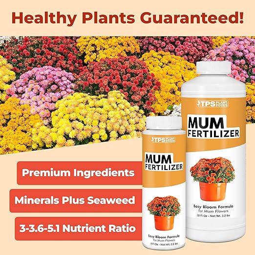 Mum Fertilizer, Complete Liquid Mum Plant Food for All Chrysanthemums, 8 oz (250mL)