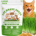 18oz Cat Grass Seeds Bulk - Over 14000+ Premium Cat Grass for Indoor Cats & Pets, High Germination Rate & Easy to Grow, Non-GMO Wheat Grass Seed for Planting(510g)