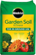 Miracle-Gro Garden Soil All Purpose, For In-Ground Use, Feeds up to 3 Months, Amends Vegetable, Flower and Plant Beds, 1 cu. ft.