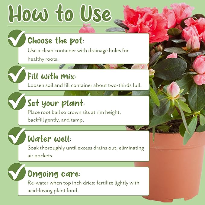 Soil Sunrise Acid Loving Plant Potting Soil Mix (12 Quarts) Premium Container Blend pH Balanced for Azaleas, Rhododendrons, Blueberries and More