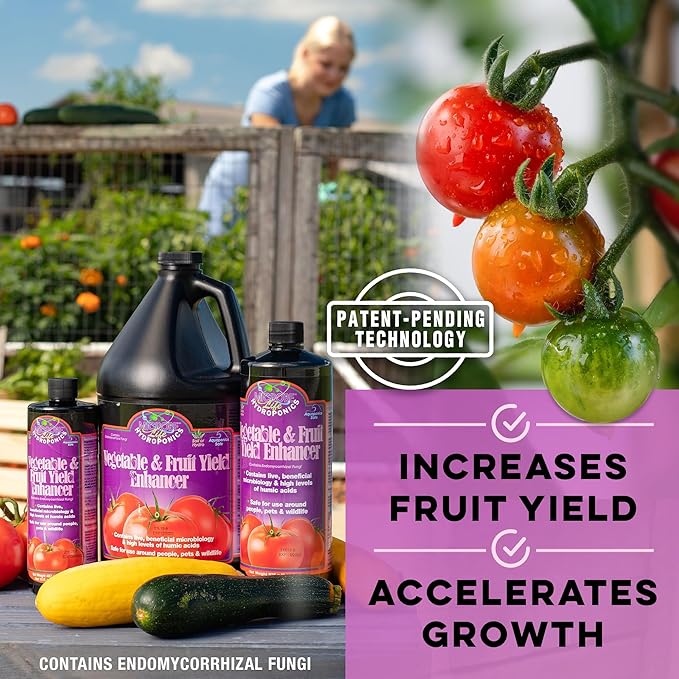 Microbe Life Hydroponics ML21346 Vegetable & Fruit Yield Enhancer, 32 oz
