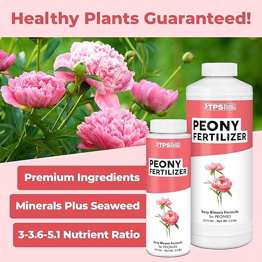 Peony Fertilizer – Liquid Plant Food for Bigger Blooms, Stronger Stems & Healthy Root Development, 8 oz